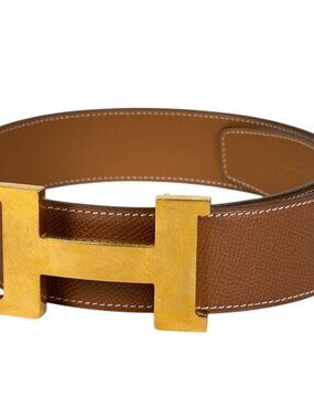 Hermes Constance Reversible Belt Veau Epsom Gold